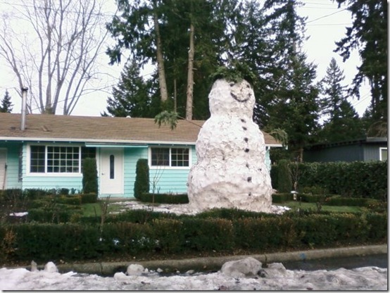 giant
snowman