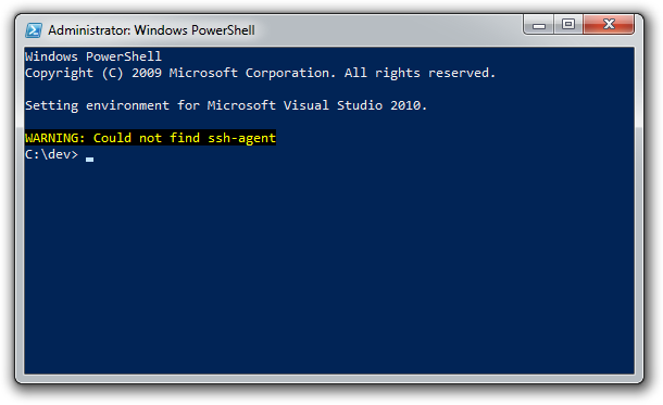 powershell-ssh-agent-not-found