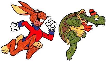 Tortoise and Hare:
http://users.cwnet.com/xephyr/rich/dzone/hoozoo/toby.html