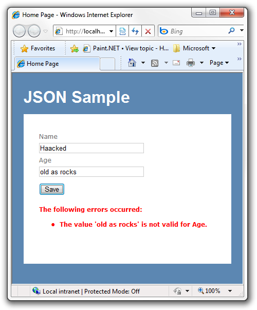 validation-with-json