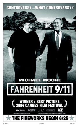Michael Moore and George Bush Jr   